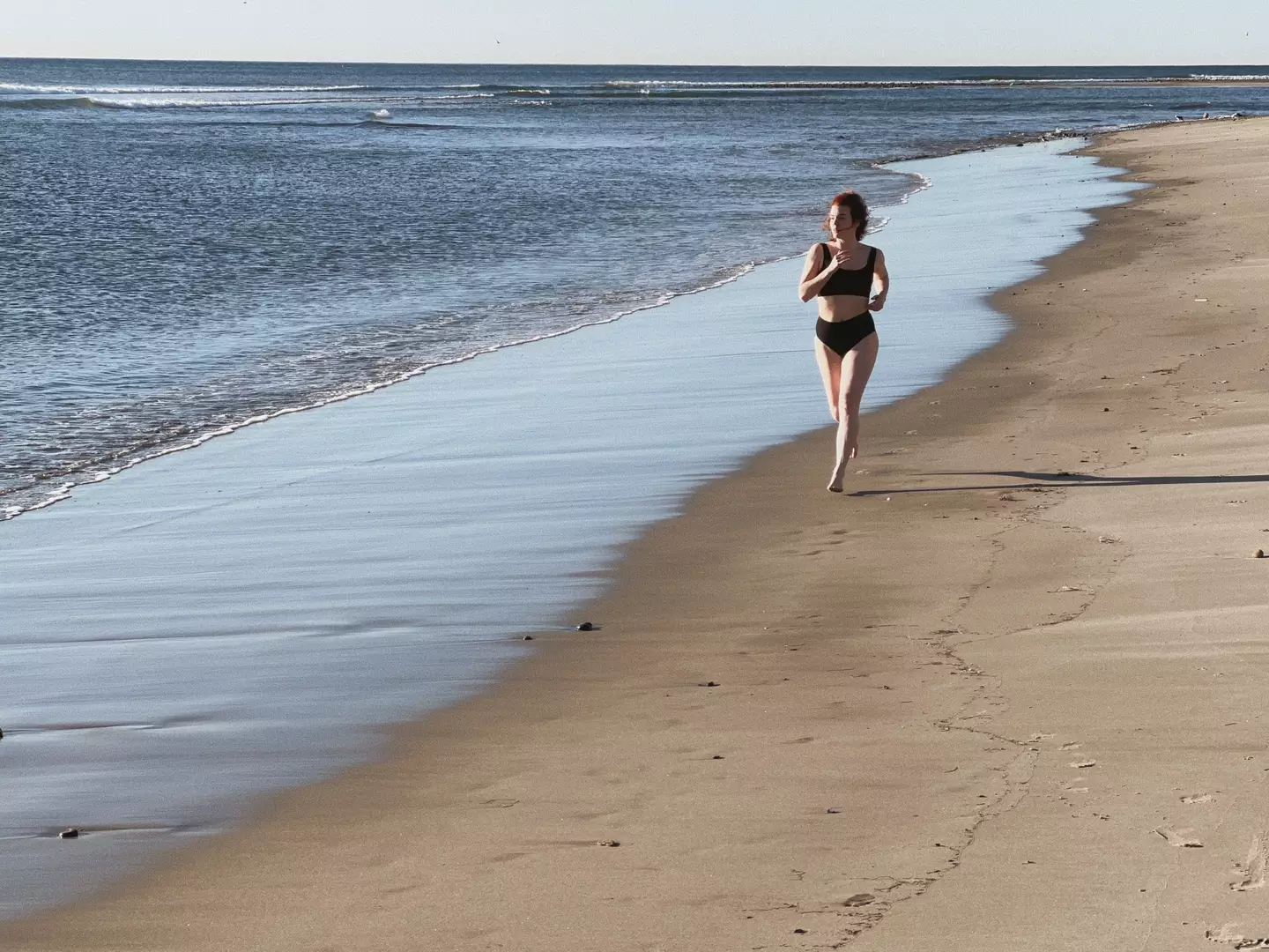Black bikini under pier 9